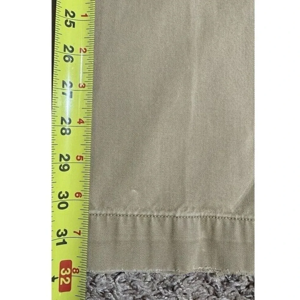 Polo Ralph Lauren Chinos Mens 36x32 Khaki Classic Fit Pleated Pants Preppy Dad
